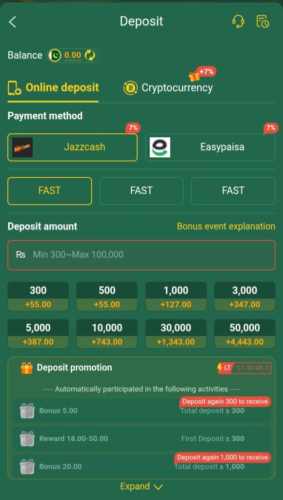 JJ99 Game deposit options and withdrawal