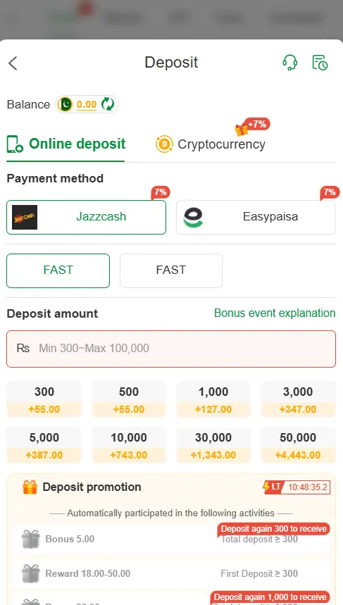 XK777 Game deposit options and withdrawal